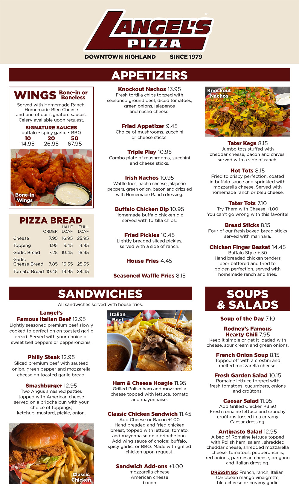 Langel's Pizza Highland Indiana's Best Pizza & Sports Bar